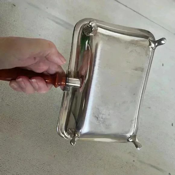 Vintage Poole Silver Plated Crumb Catcher Silent Butler - Picture 4 of 14